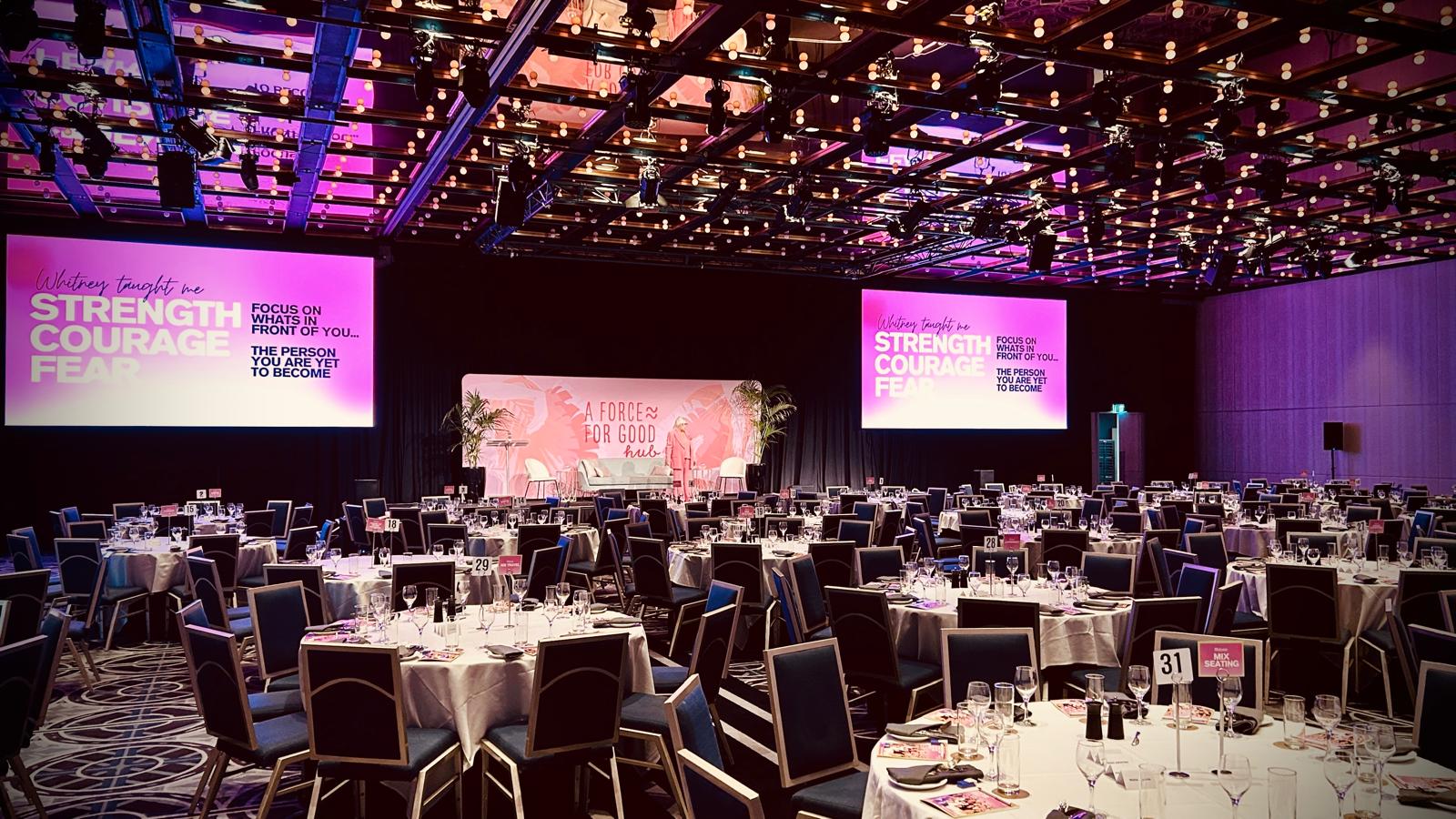 Corporate gala with LED walls