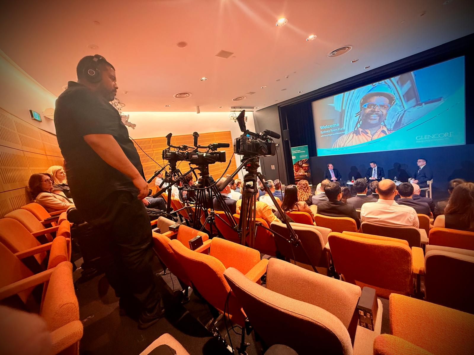 Glencore, Corporate panel, multi-cam broadcast